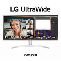 Monitor Lg 29" Ultrawide 100hz 1ms Fhd Branco - 29wq600b-w.awzm